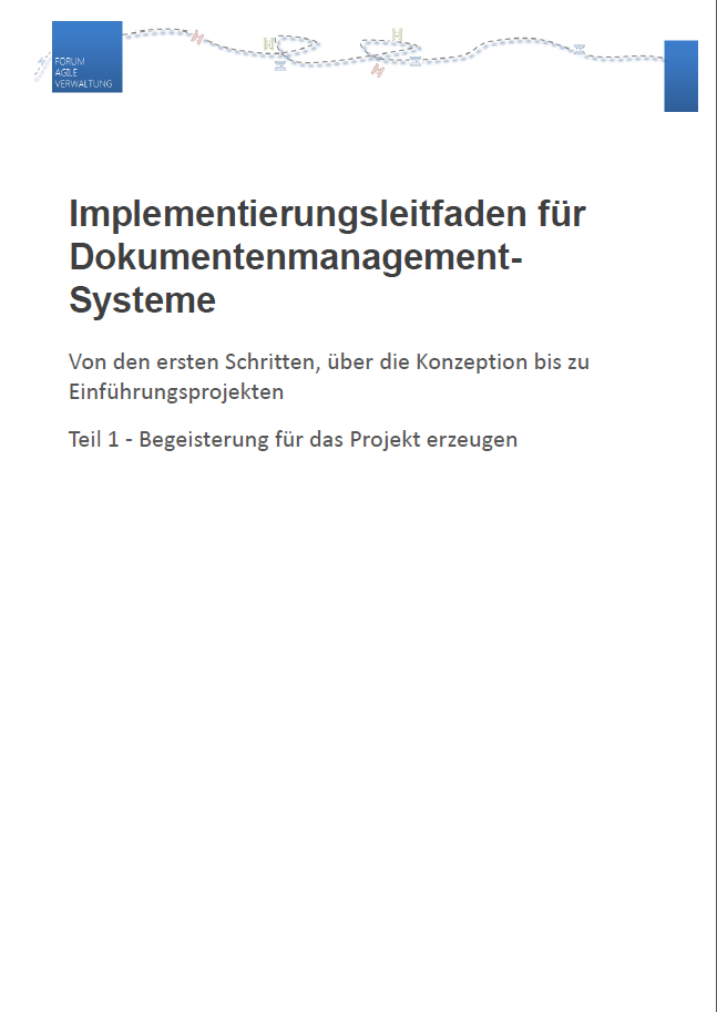 Implementierungsleitfaden DMS Teil 1 Forum Agile Verwaltung Cover.png